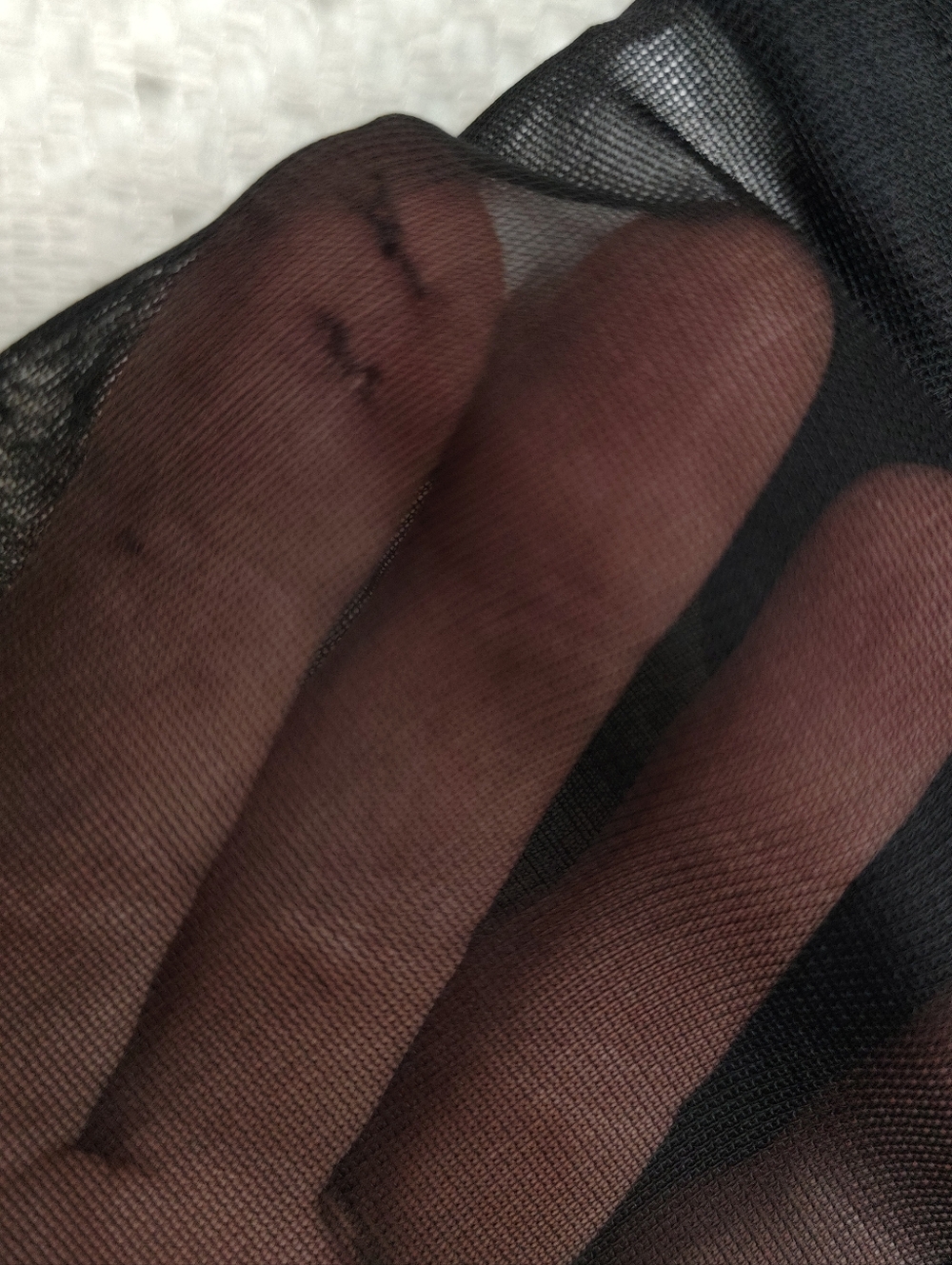 Metaphor Black Ruched Drape Top with Rhinestone Accent - Picture 12 of 14